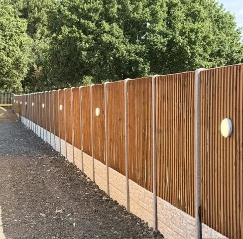 Perimeter fence lighting installed by TR Electrical Services